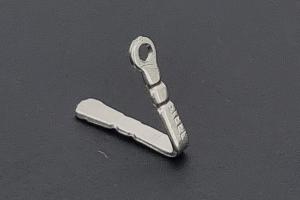 Edelstahl Schloschnapper mit Oese ca.Mae b 0,85mm x Schnappertiefe 6,0mm