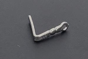 Edelstahl Schloschnapper mit Oese ca.Mae b 0,85mm x Schnappertiefe 6,0mm