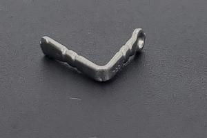 Edelstahl Schloschnapper mit Oese ca.Mae b 0,85mm x Schnappertiefe 6,0mm