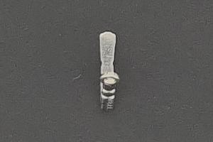 Edelstahl Schloschnapper mit Oese ca.Mae b 0,45mm x Schnappertiefe 4,5mm