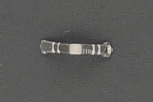 Edelstahl Schloschnapper mit Oese ca.Mae b 0,45mm x Schnappertiefe 4,5mm