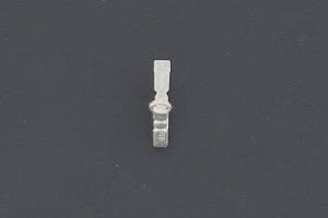 Edelstahl versilbert Schloschnapper mit Oese ca.Mae b 0,85mm x Schnappertiefe 6,0mm