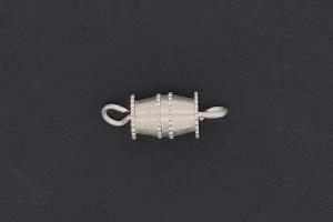 Schraubschliee silberfarben mit se ca.14,4x5,4mm,
