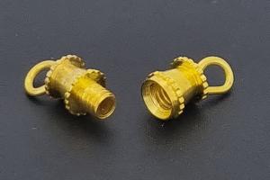 Schraubschliee goldfarben mit se ca.13,4x4,0mm,