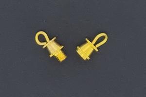 Schraubschliee goldfarben mit se ca.13,4x4,0mm,