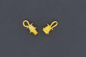 Schraubschliee goldfarben mit se ca.13,4x4,0mm,