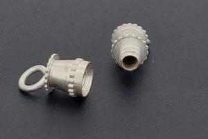 Schraubschliee silverfarben mit se ca.13,4x4,0mm,