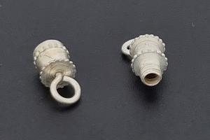 Schraubschliee silverfarben mit se ca.13,4x4,0mm,