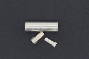 Schraubschliee silberfarben 3 teilig, ca.13,0x4,0mm