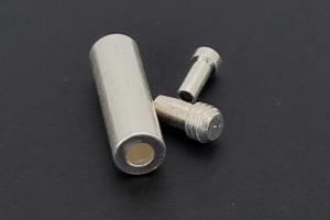 Schraubschliee silberfarben 3 teilig, ca.13,0x4,0mm