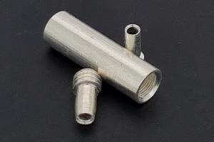 Schraubschliee silberfarben 3 teilig, ca.13,0x4,0mm