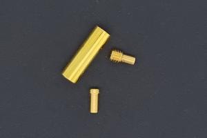 Schraubschliee goldfarben 3 teilig, ca.13,0x4,0mm