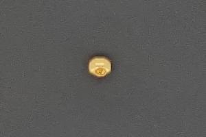 Screw crimp 3,5mm oval, metal gold color
