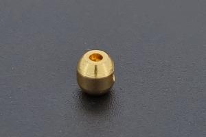Screw crimp 3,5mm oval, metal gold color
