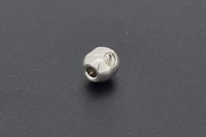 Screw crimp 3,5mm oval, metal silver color