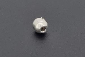 Screw crimp 3,5mm oval, metal silver color
