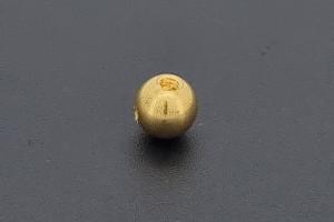Schraubencrimp 4,5mm rund, unecht goldfarben