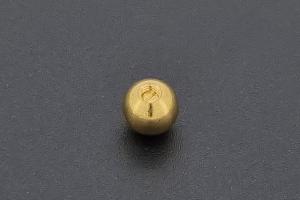 Schraubencrimp 4,5mm rund, unecht goldfarben