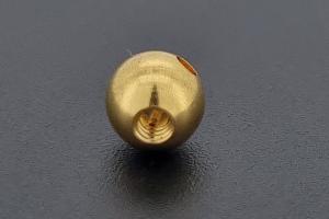 Schraubencrimp 4,5mm rund, unecht goldfarben
