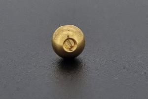 Schraubencrimp 4,5mm rund, unecht goldfarben