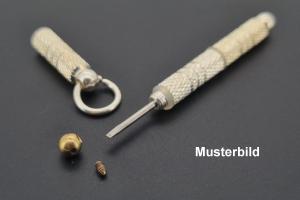Schraubencrimp 4,5mm rund, unecht goldfarben