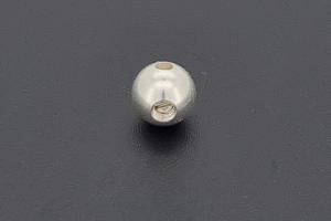 Schraubencrimp 4,5mm rund, unecht silberfarben