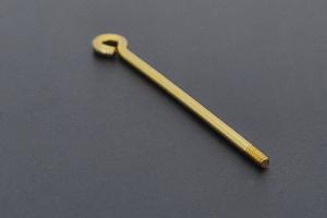 Wechselstab mit Gewinde und se, ca Mae Draht 1,3mm, Lnge 35mm, Nutzlnge 25mm, Unecht, vergoldet