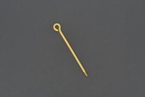 Wechselstab mit Gewinde und se, ca Mae Draht 1,3mm, Lnge 35mm, Nutzlnge 25mm, Unecht, vergoldet
