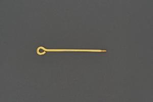 Wechselstab mit Gewinde und se, ca Mae Draht 1,3mm, Lnge 35mm, Nutzlnge 25mm, Unecht, vergoldet