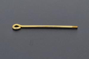 Wechselstab mit Gewinde und se, ca Mae Draht 1,3mm, Lnge 35mm, Nutzlnge 25mm, Unecht, vergoldet