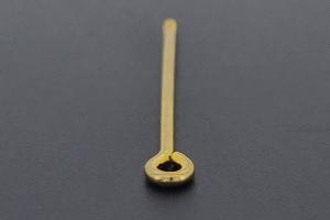 Wechselstab mit Gewinde und se, ca Mae Draht 1,3mm, Lnge 35mm, Nutzlnge 25mm, Unecht, vergoldet