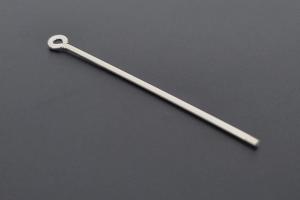 Wechselstab mit Gewinde und se, ca Mae Draht 1,3mm, Lnge 55mm, Nutzlnge 45mm, Unecht, versilbert