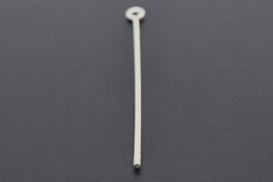 Wechselstab mit Gewinde und se, ca Mae Draht 1,3mm, Lnge 55mm, Nutzlnge 45mm, Unecht, versilbert