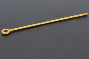 Wechselstab mit Gewinde und se, ca Mae Draht 1,3mm, Lnge 55mm, Nutzlnge 45mm, Unecht, vergoldet
