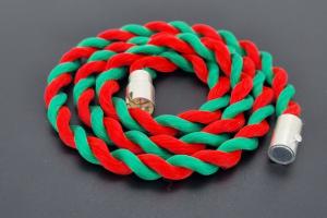 Fanartikel Seidenkordel - Collier, grn / rot , Lnge ca. 45cm
