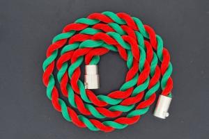 Fanartikel Seidenkordel - Collier, grn / rot , Lnge ca. 45cm