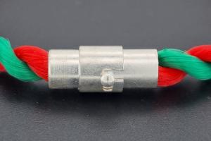 Fanartikel Seidenkordel - Collier, grn / rot , Lnge ca. 45cm