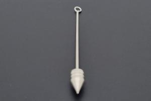 Wechselstab mit Kegelspitze ca. Mae 6mm, Metal unecht silberfarben, Gesamtlnge ca. 63mm,