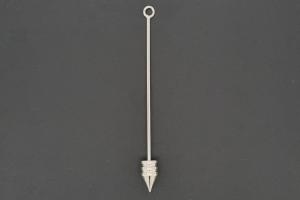 Wechselstab mit Kegelspitze ca. Mae 6mm, Metal unecht silberfarben, Gesamtlnge ca. 63mm,