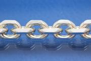 Anchor chain 8-side diamond cut Ø 8,7mm 925/- Silver