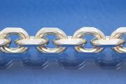 Anchor chain 8-side diamond cut  8,7mm 925/- Silver