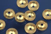 Beads Ø 5mm half cup heavy 925/- Silver gold plated