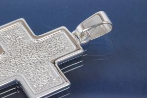Anh�nger Kreuz 925/- Silber versilbert