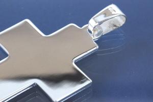 Anh�nger Kreuz 925/- Silber versilbert