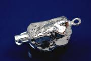 Nugget clasp size 25,0 x 11,0mm 925/- Silver
