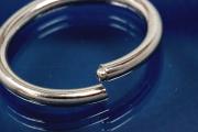 Kettenverkrzer ohne Rollo 925/- Silber rhodiniert poliert Oval ca.22x18,5x2,6mm