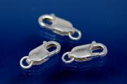 Trigger Clasp long with Ring heavy solid Model 13,8mm x 5,2mm 925/000 silver