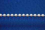 Ball chain by cm  2,00 mm, 925/- Silber