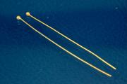 Head pin  40mm long 925/- Silver gold plated
