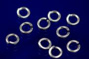 Jump rings round open 4,0mm 925/- Silver